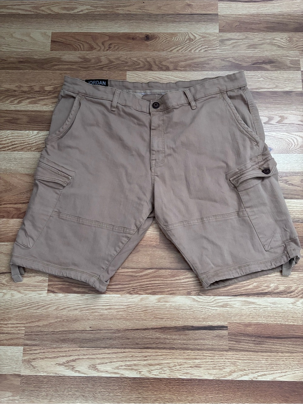 Jordan Craig Tan Shorts with Cargo Utility Pockets Mens Size 40